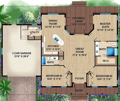 House Plan House Plan #18083 Drawing 1