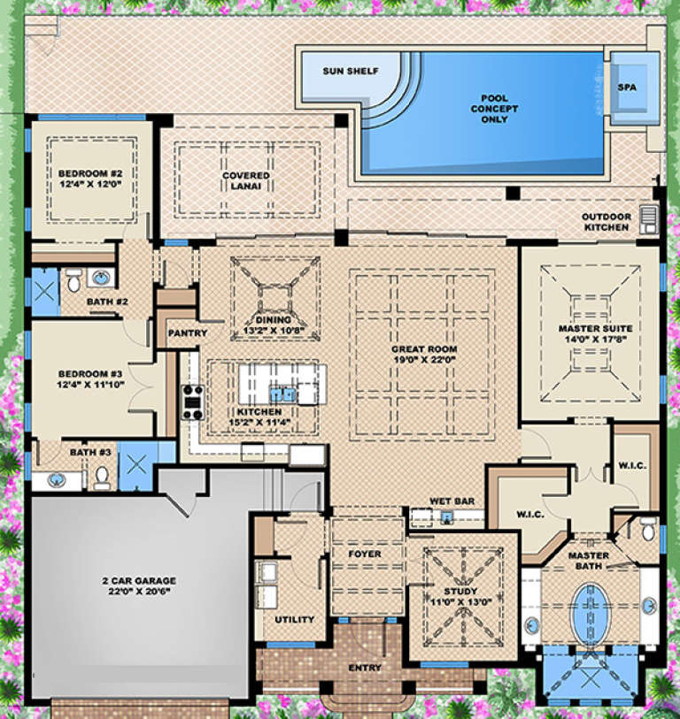 House Plan House Plan #18084 Drawing 1