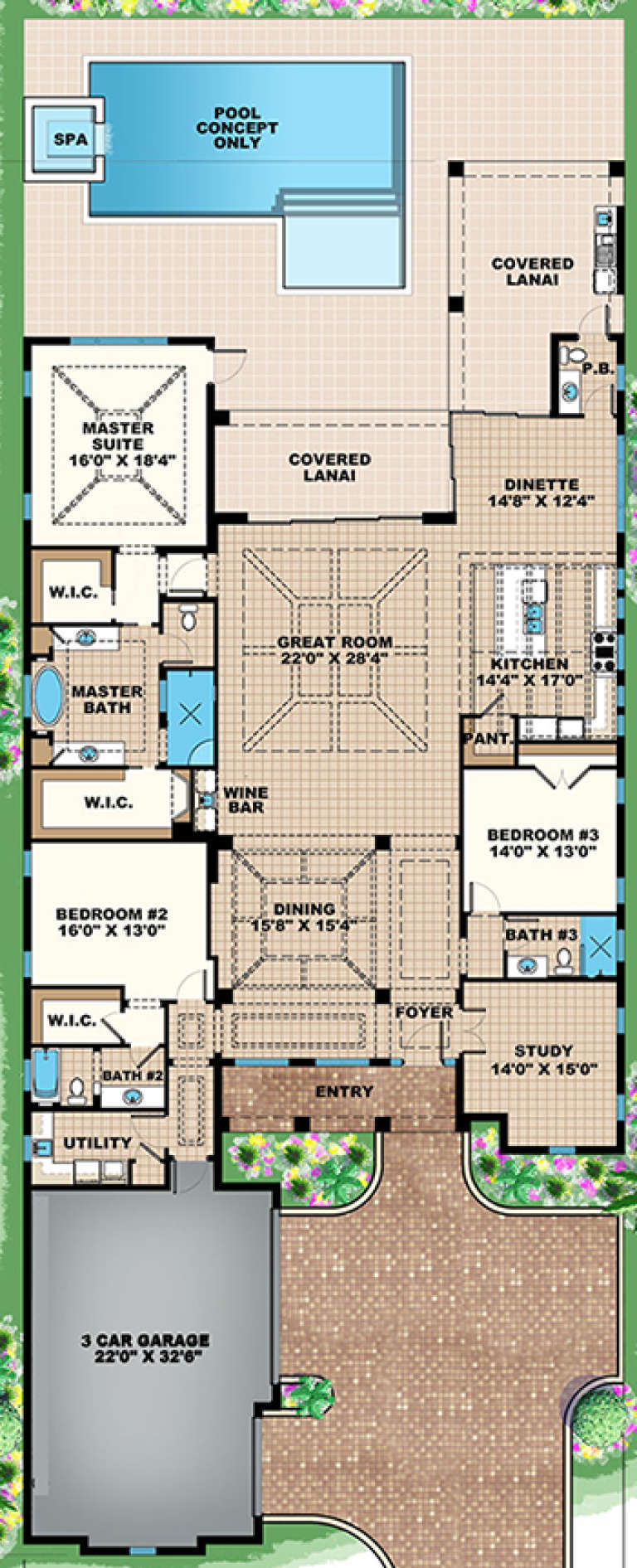 House Plan House Plan #18085 Drawing 1