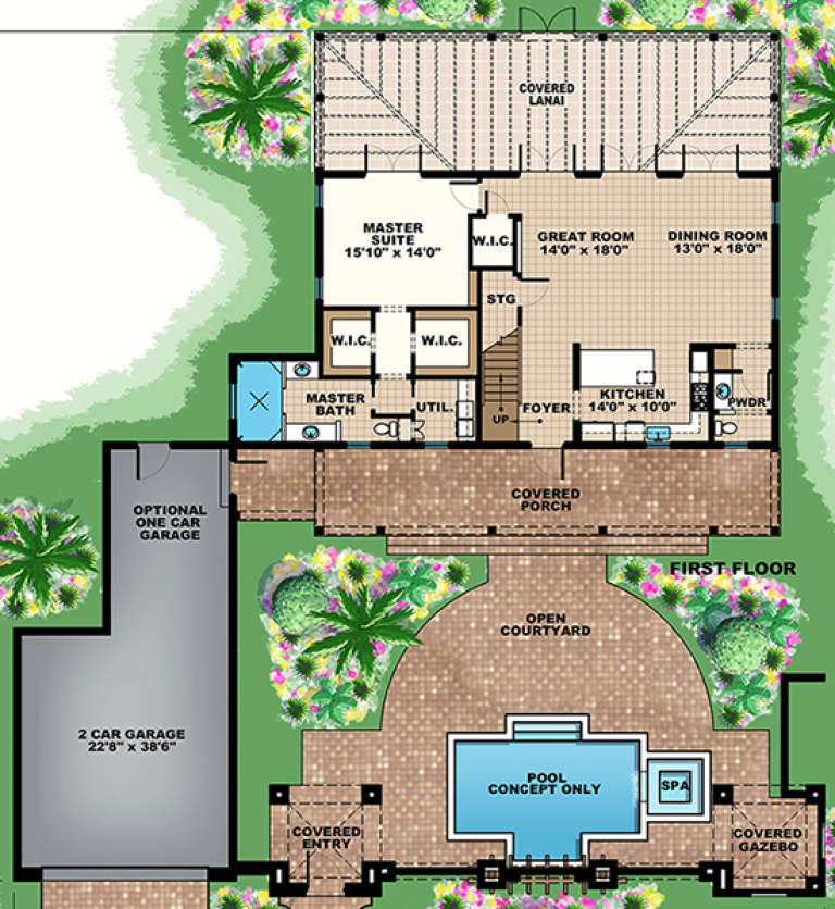 House Plan House Plan #18086 Drawing 1
