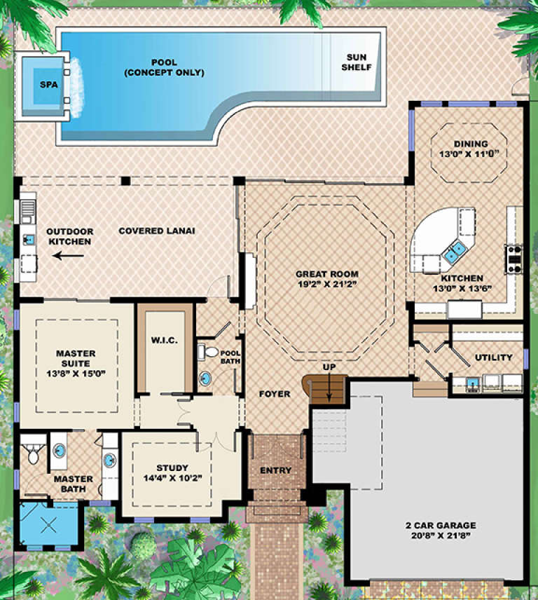 House Plan House Plan #18087 Drawing 1