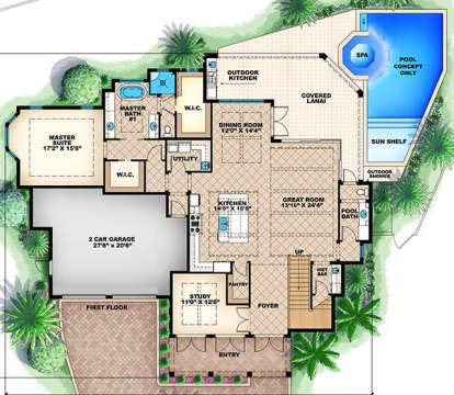 House Plan House Plan #18088 Drawing 1