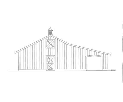 Barn House Plan #039-00437 Elevation Photo