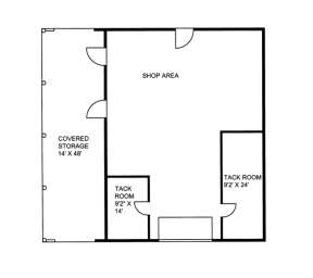 Garage/Shop Floor for House Plan #039-00437