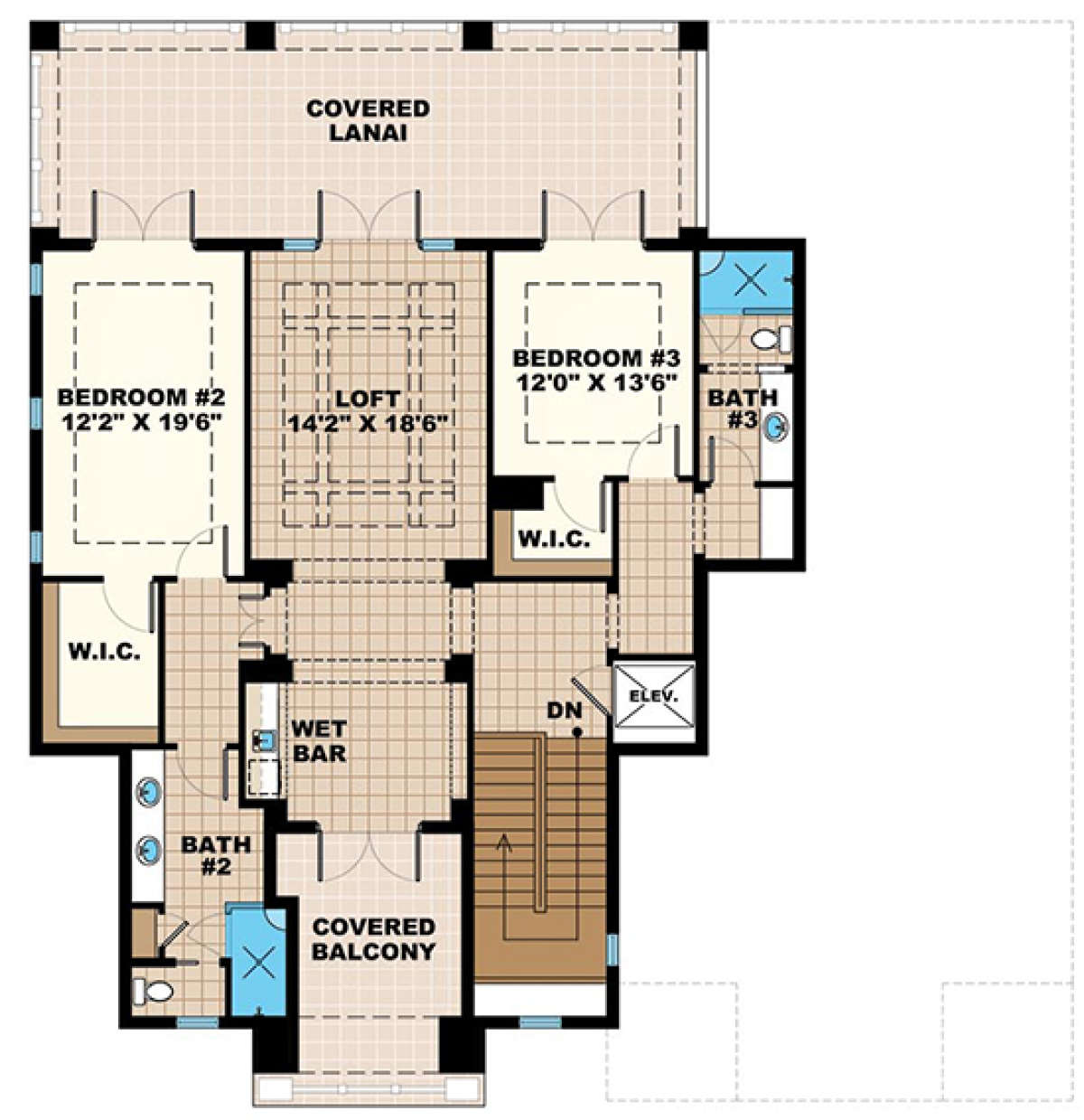 Upper for House Plan #1018-00279