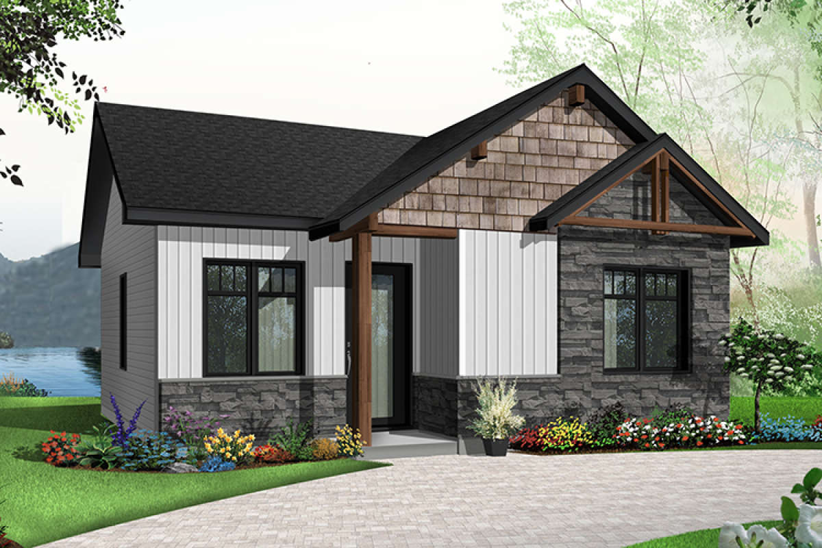 Craftsman Plan 629 Square Feet 2 Bedrooms 1 Bathroom 