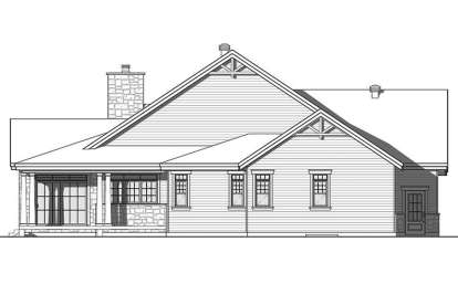 Mountain Rustic House Plan #034-01121 Elevation Photo