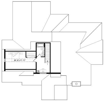 Upper for House Plan #034-01121