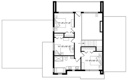 Upper for House Plan #034-01122