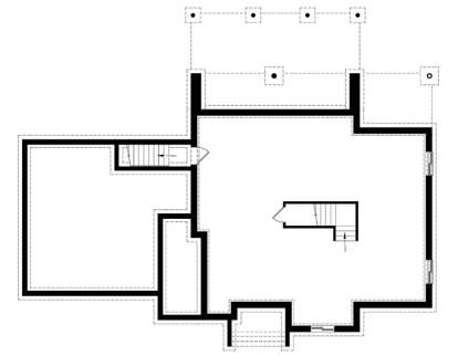 Basement for House Plan #034-01122