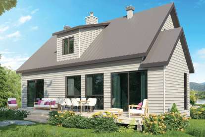 Cottage House Plan #034-01124 Elevation Photo