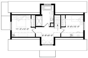Upper for House Plan #034-01124