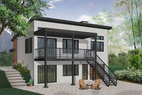 Modern House Plan #034-01126 Elevation Photo