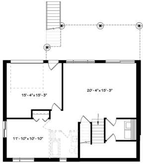 Basement for House Plan #034-01126