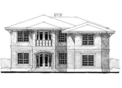 Traditional House Plan #028-00025 Elevation Photo