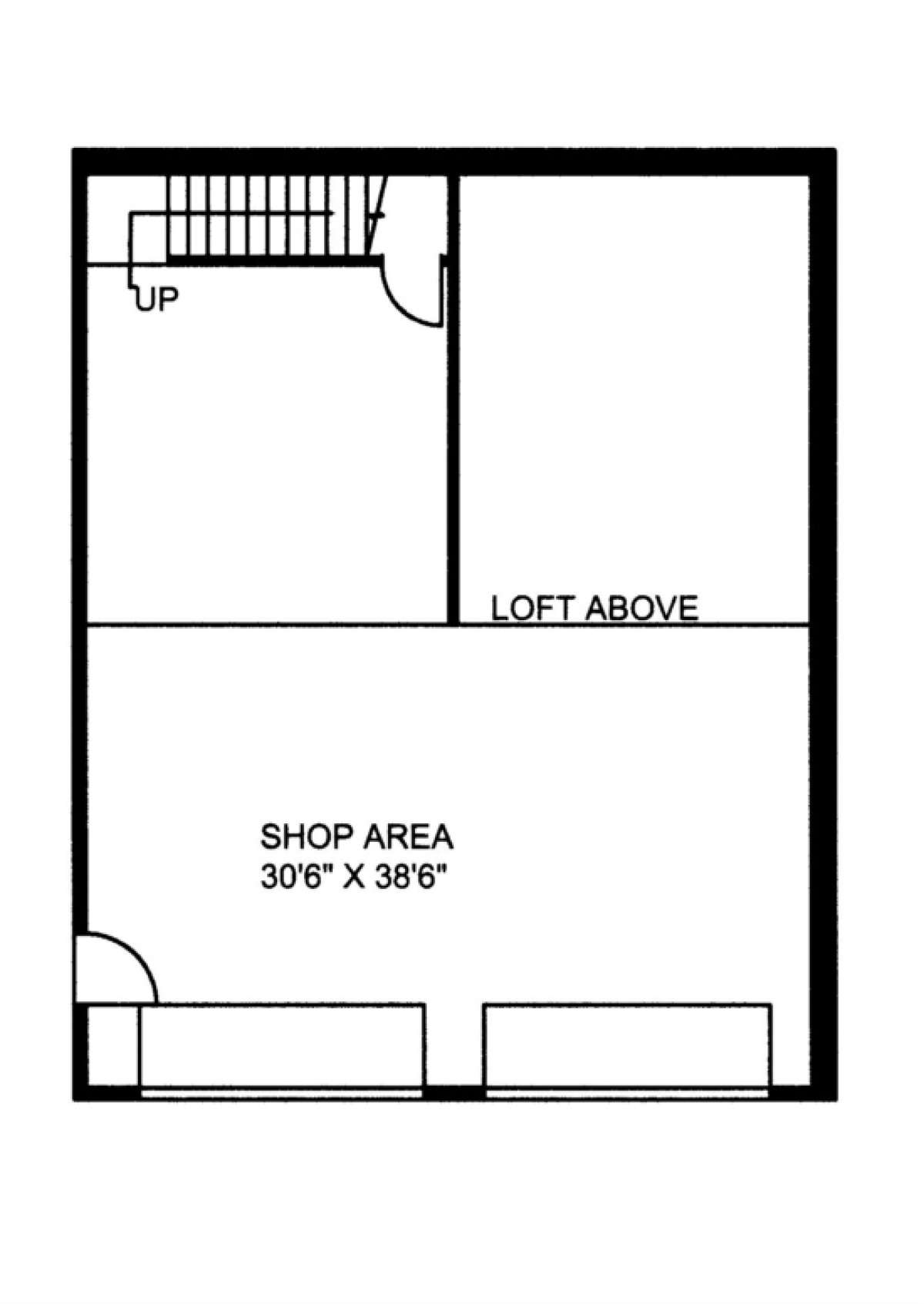 Garage/Shop Floor for House Plan #039-00438