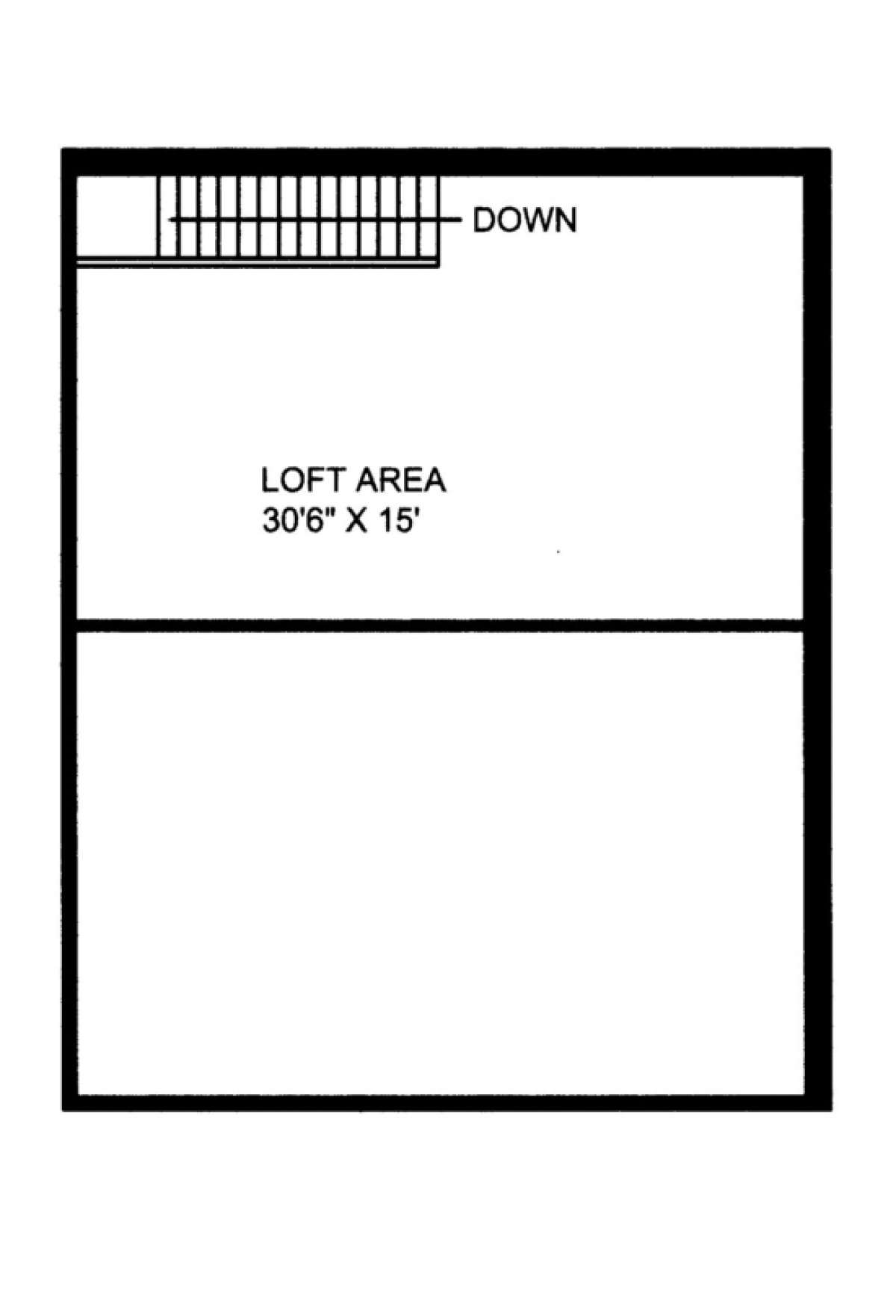 Loft Floor for House Plan #039-00438