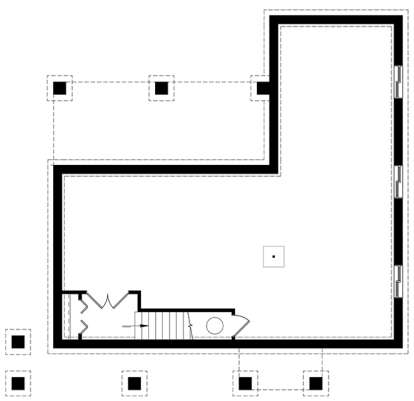 Basement for House Plan #034-01127