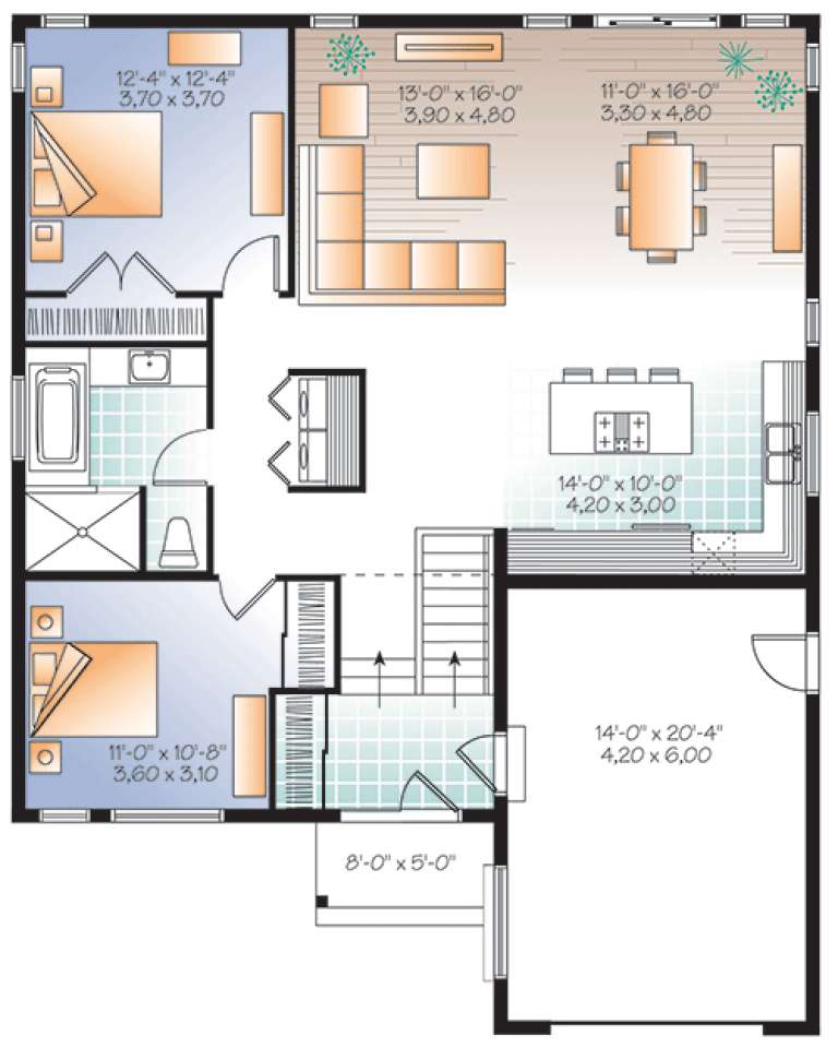 House Plan House Plan #18101 Drawing 1