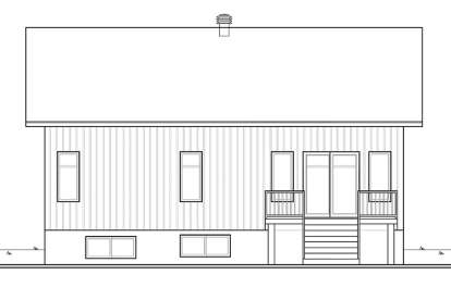 Modern House Plan #034-01129 Elevation Photo