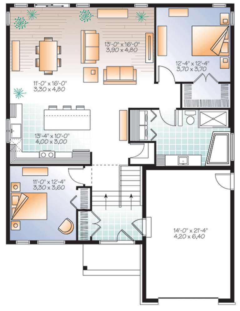 House Plan House Plan #18102 Drawing 1