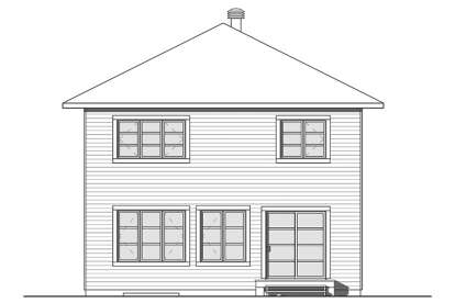 Colonial House Plan #034-01130 Elevation Photo