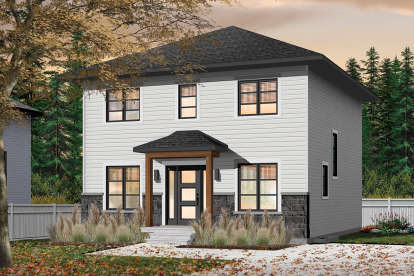 Colonial House Plan #034-01130 Elevation Photo