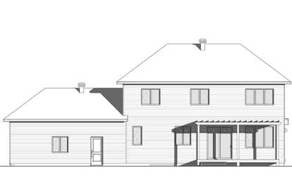 Modern House Plan #034-01131 Elevation Photo