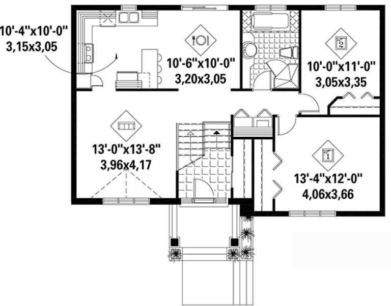 House Plan House Plan #18105 Drawing 1
