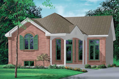 European House Plan #6146-00274 Elevation Photo