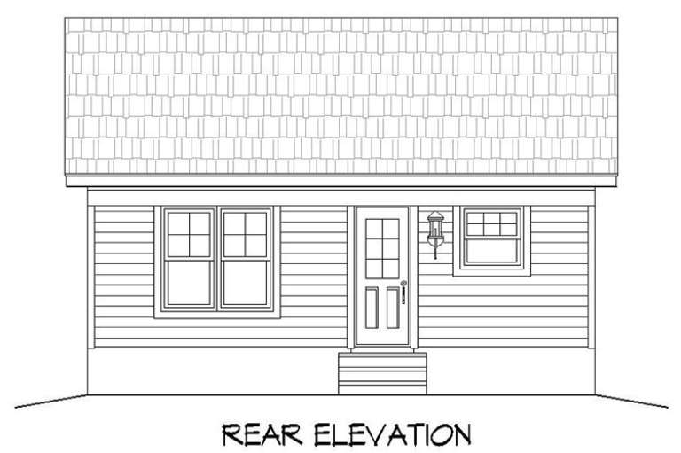 Small House Plan #940-00022 Elevation Photo