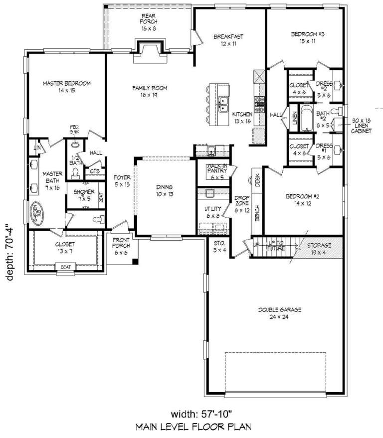 House Plan House Plan #18109 Drawing 1