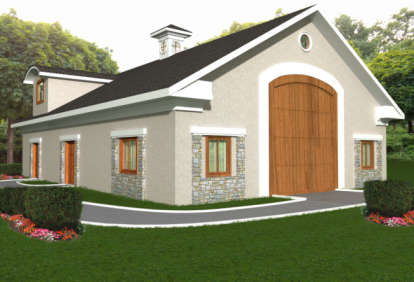 European House Plan #039-00439 Elevation Photo