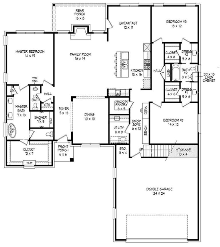House Plan House Plan #18110 Drawing 1