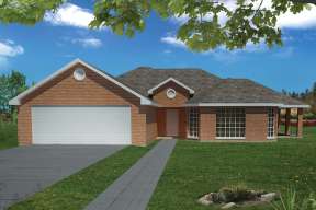 Ranch House Plan #1754-00001 Elevation Photo