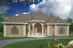 European House Plan #1754-00005 Elevation Photo