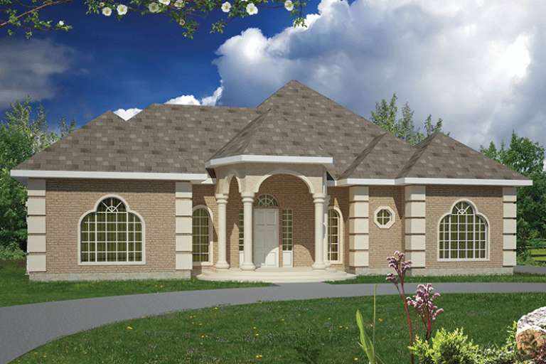 European House Plan #1754-00005 Elevation Photo