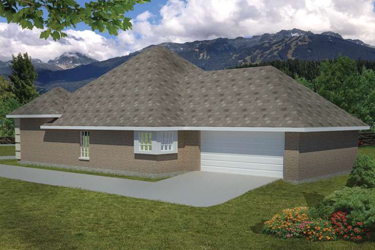 European House Plan #1754-00005 Elevation Photo