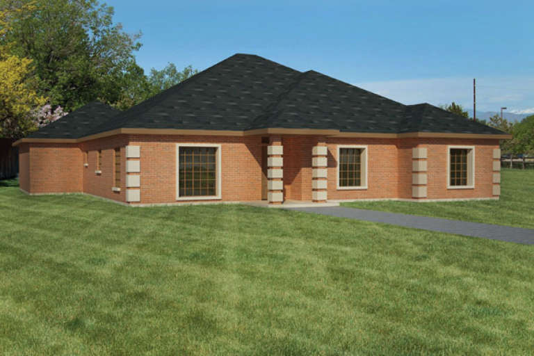 European House Plan #1754-00009 Elevation Photo