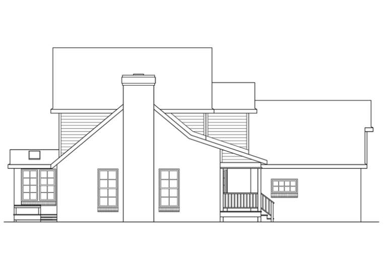 Country House Plan #035-00701 Elevation Photo