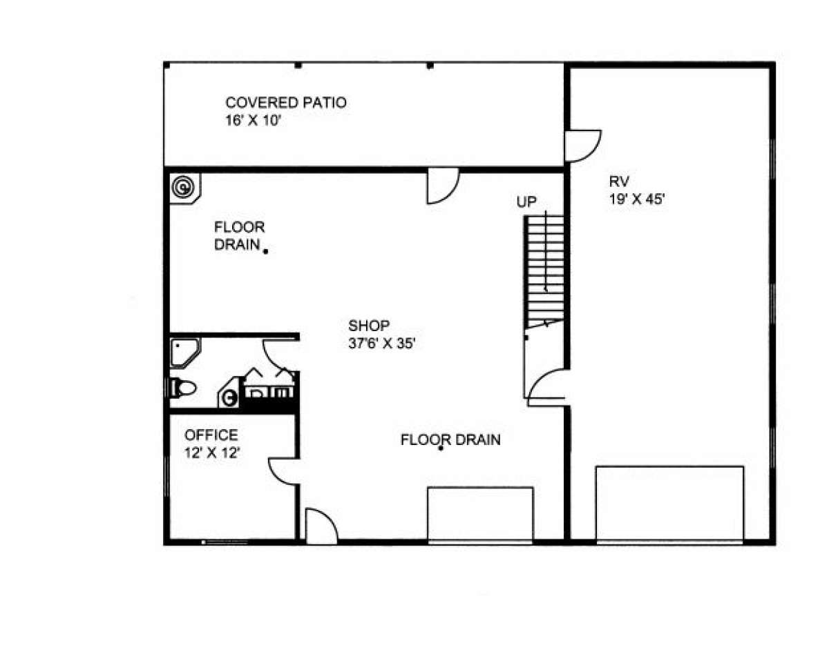 First Floor for House Plan #039-00441