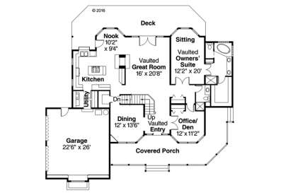 1st Floor for House Plan #035-00702