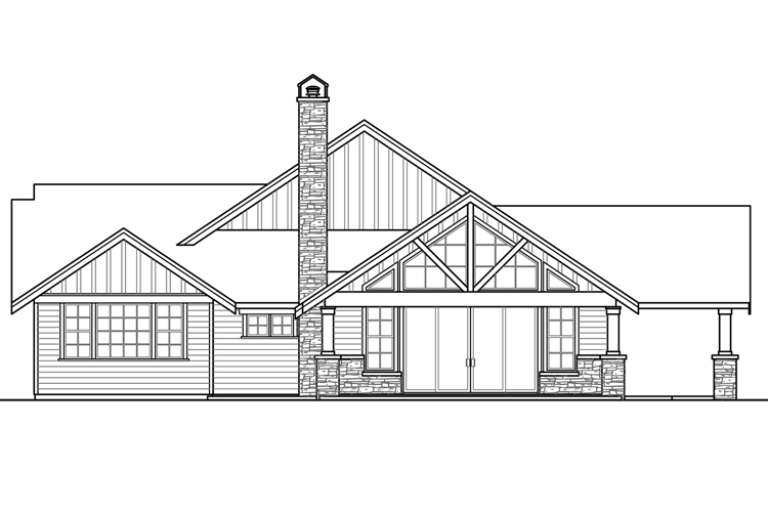Craftsman House Plan #035-00709 Elevation Photo
