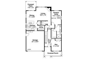 Floorplan 1 for House Plan #035-00711