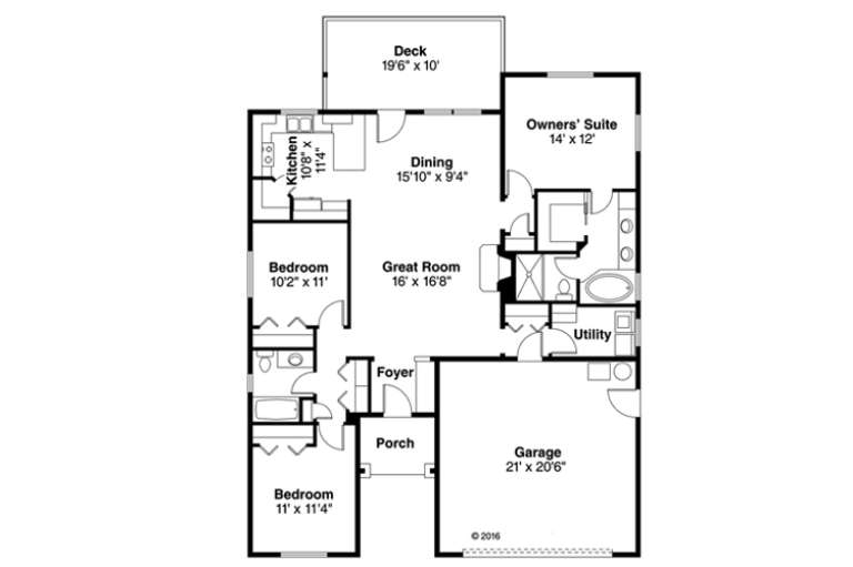House Plan House Plan #18140 Drawing 1