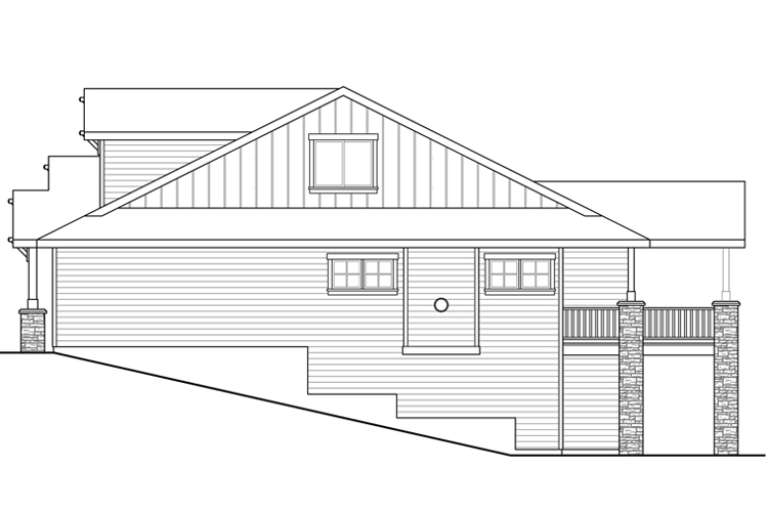 Craftsman House Plan #035-00714 Elevation Photo