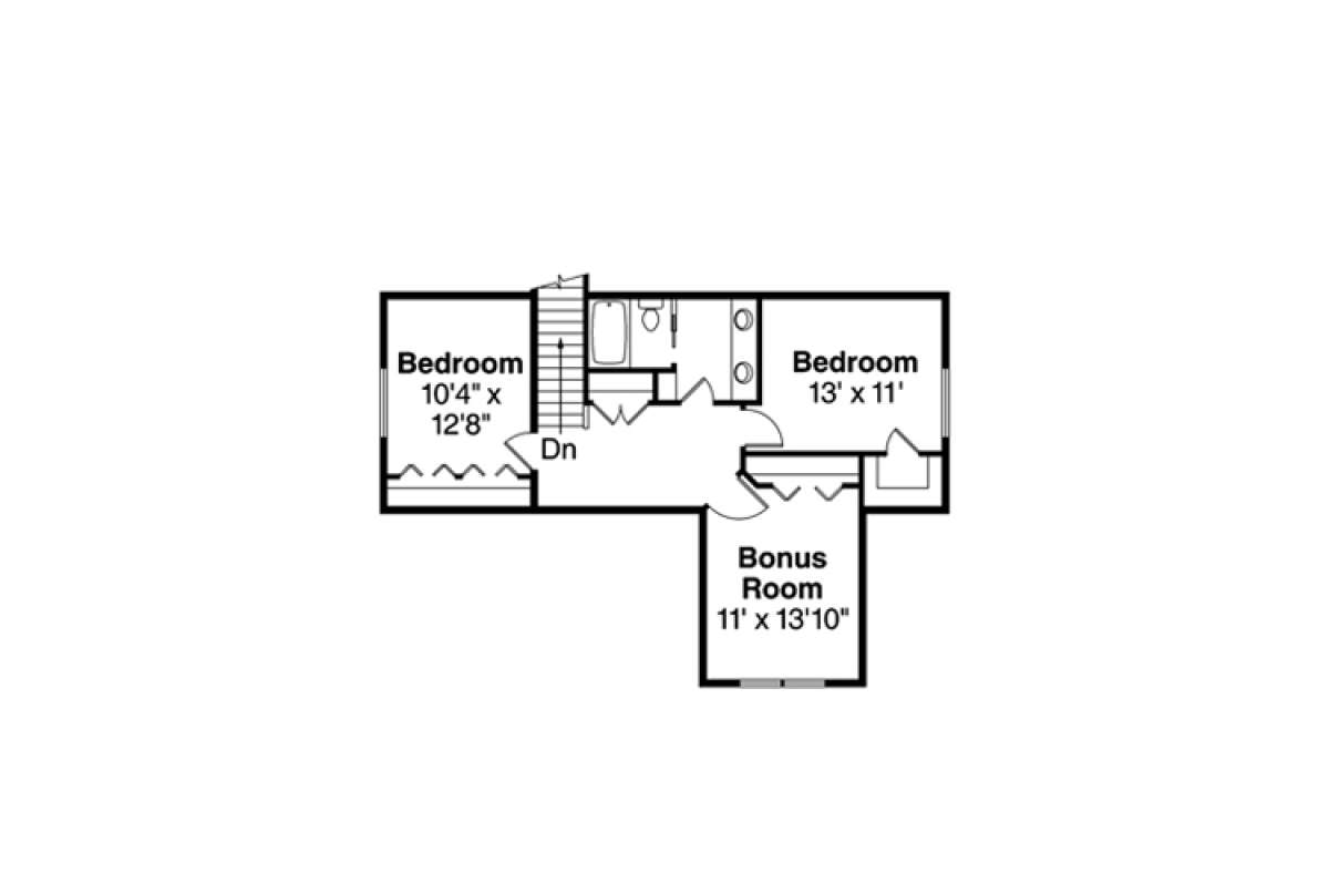 2nd Floor for House Plan #035-00714