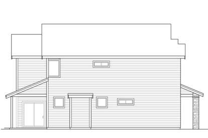 Narrow Lot House Plan #035-00715 Elevation Photo