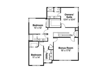 2nd Floor for House Plan #035-00715