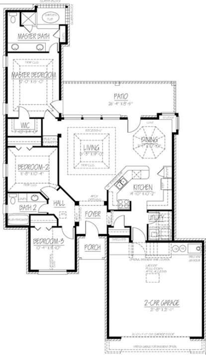 Floorplan 1 for House Plan #1754-00019